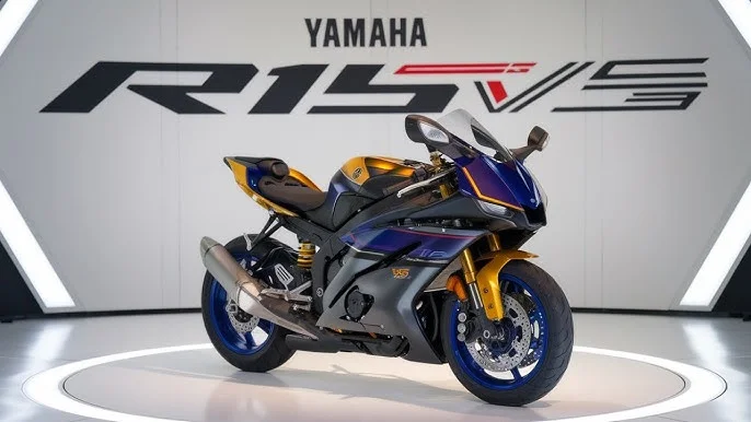 Yamaha R15 V5 2025, Yamaha R15 new model, 150cc sportbike India, R15 75KMPL mileage, Yamaha aerodynamic fairing, LED headlamp bike, Yamaha smooth ride, R15 V5 features, Yamaha sportbike 2025, best 150cc bike India